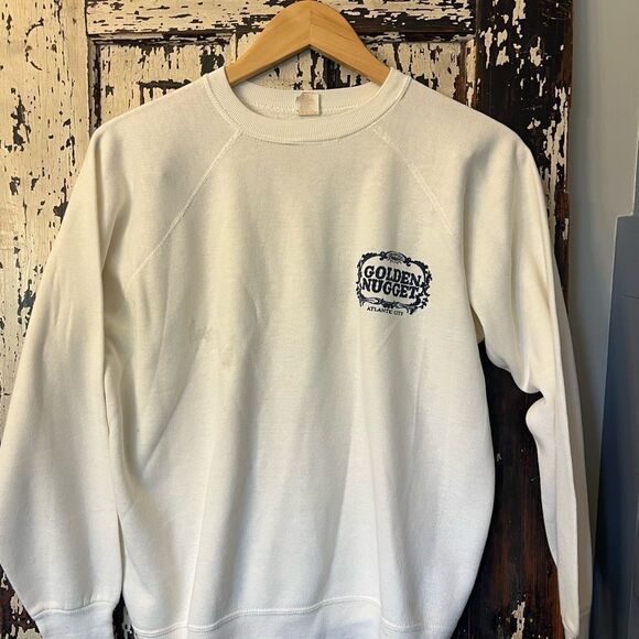 Vintage Golden Nugget Casino Men's Sweatshirt. Made in The USA . Size Large - Picture 1 of 9